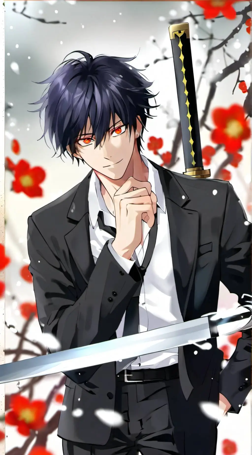 ai character: Bleach Christmas 🎄 background