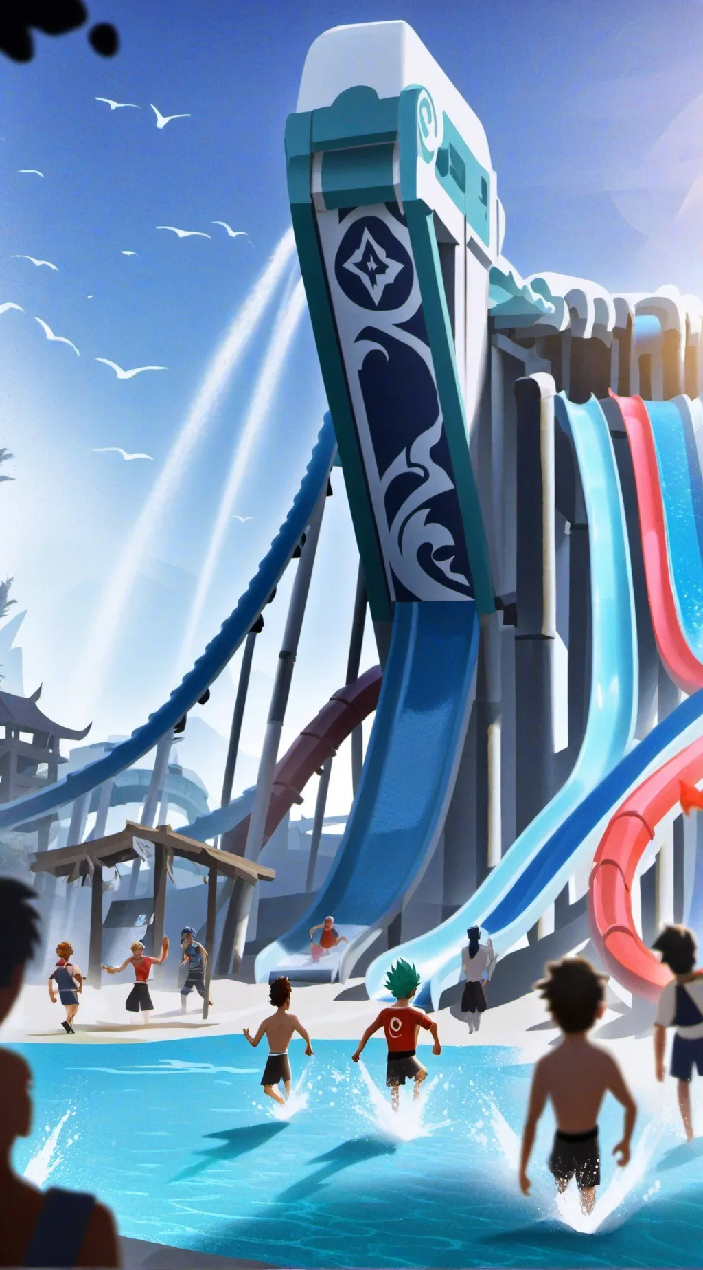 ai character: Water gun war 9.0 background