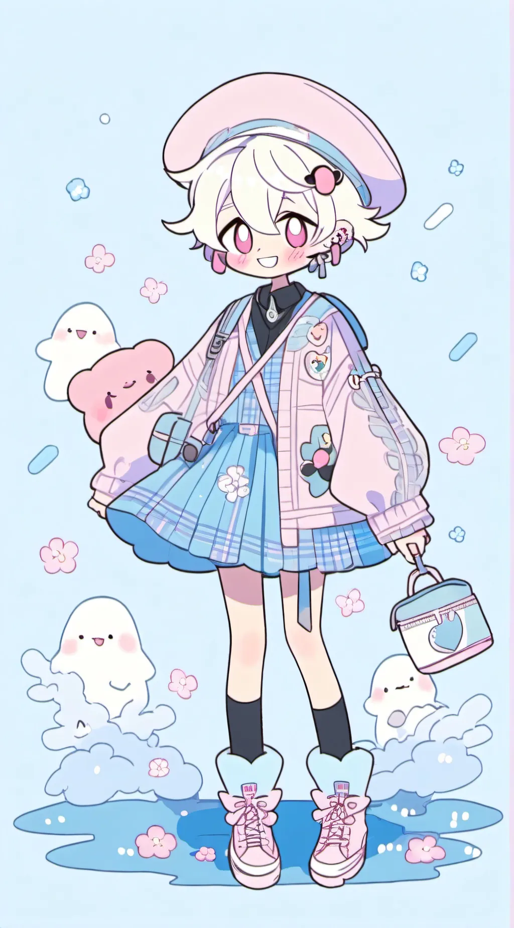 ai character: Cute gurl background