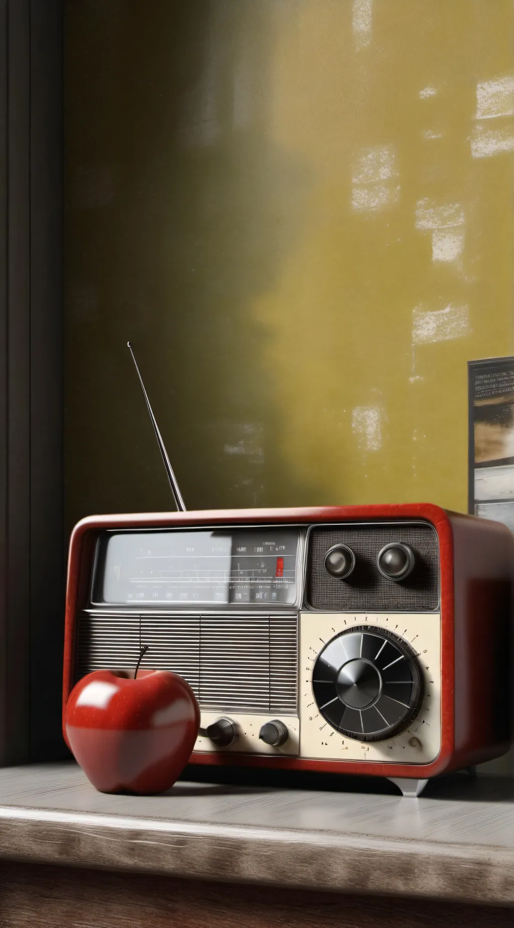 ai character: Radio apple💖 background