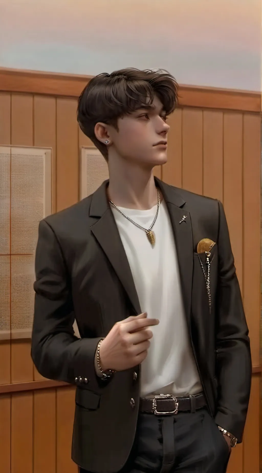 ai character: Lewis  background