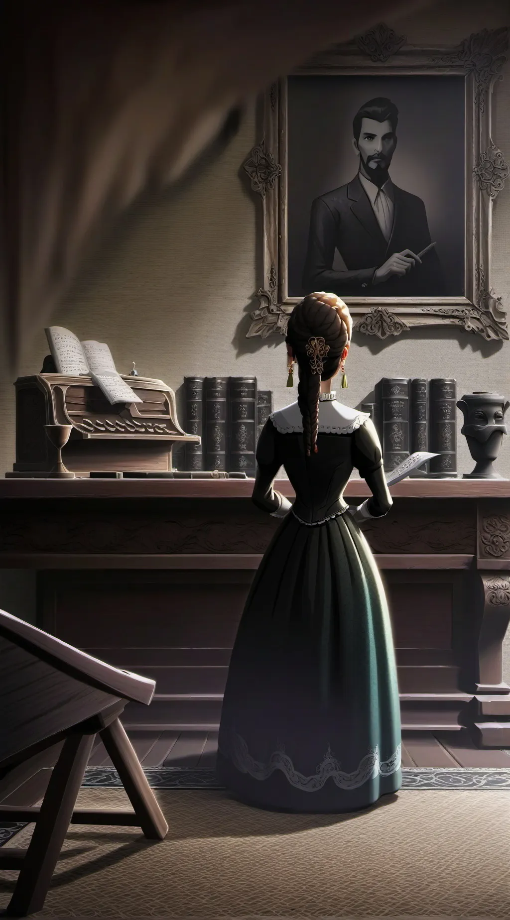 ai character: Jennifer  background