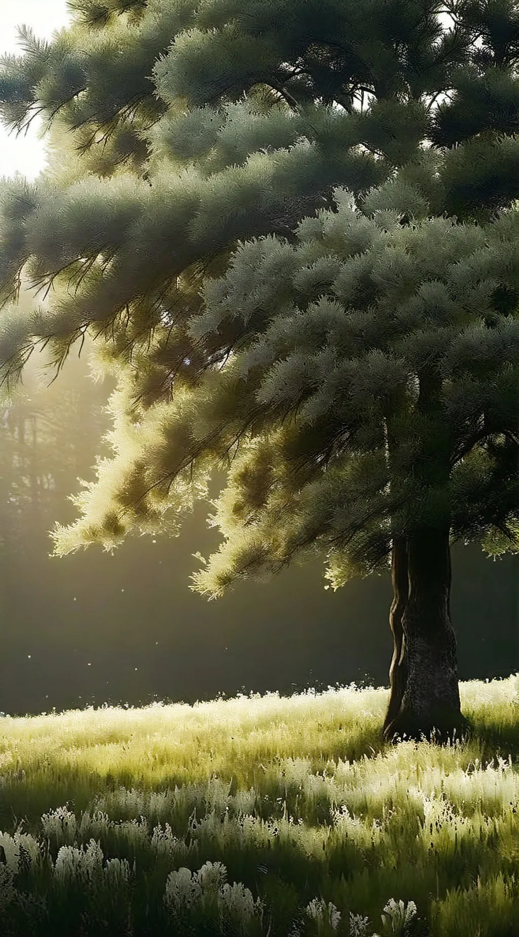 ai character: Grass background