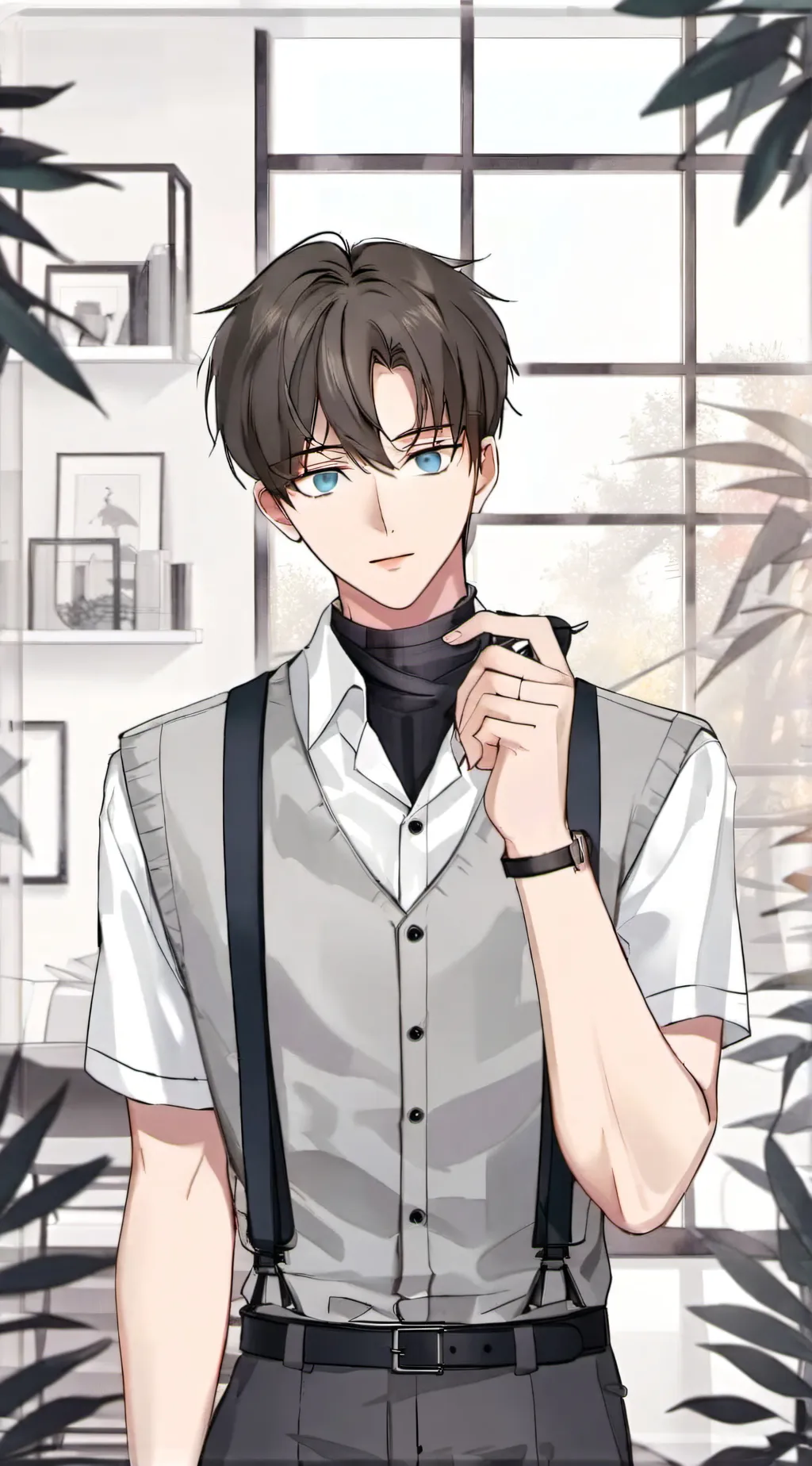 ai character: Levi  background