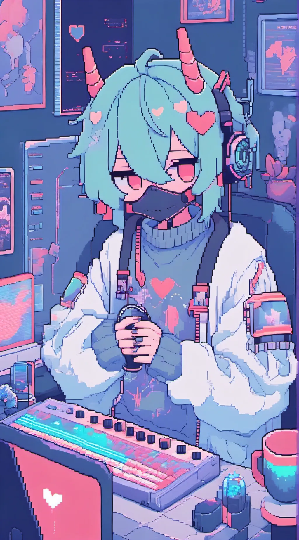 ai character: HH FANGIRLS background