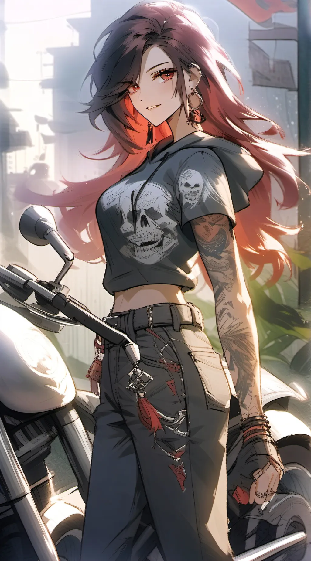 ai character: Rose background