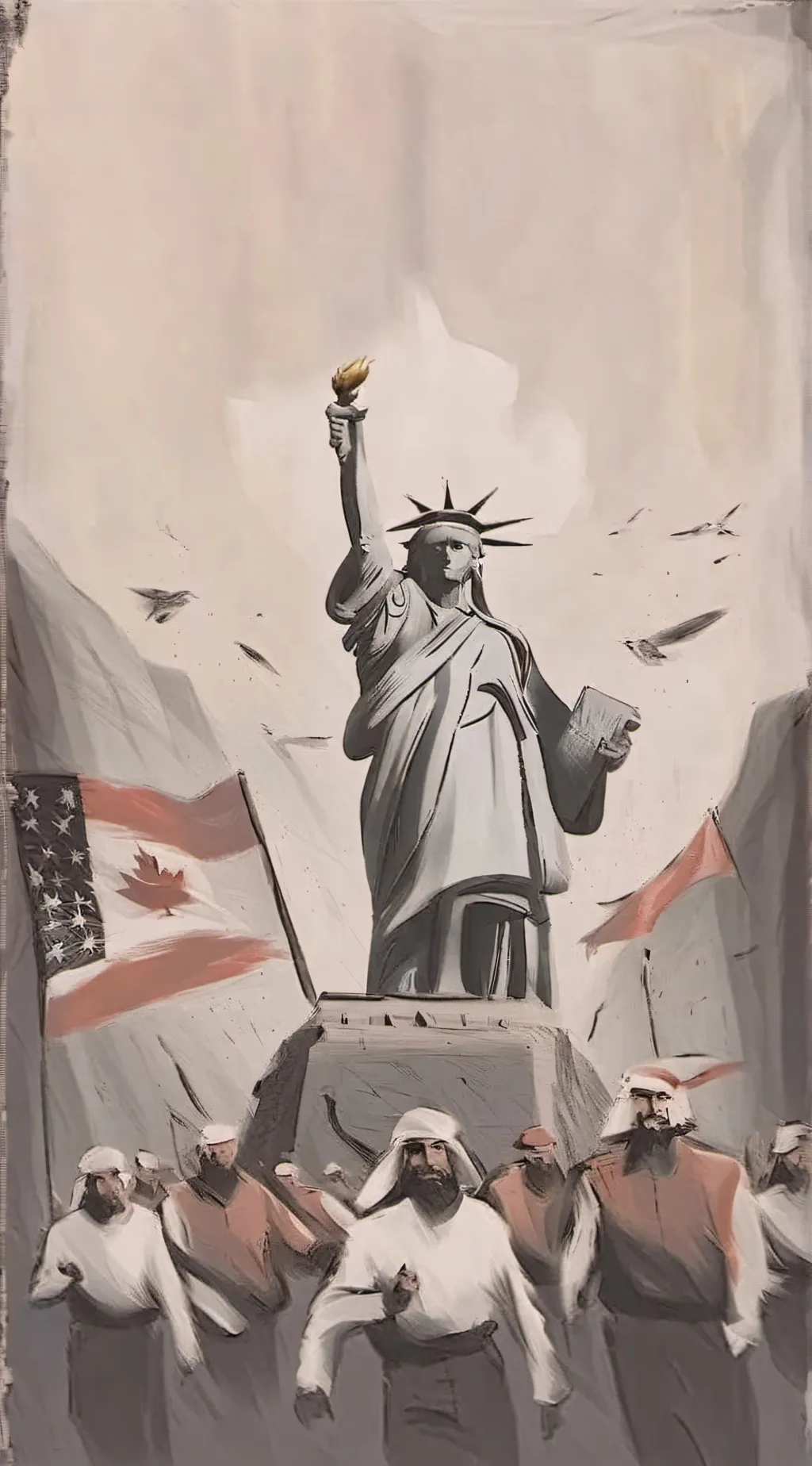 ai character: Usa x utsm background