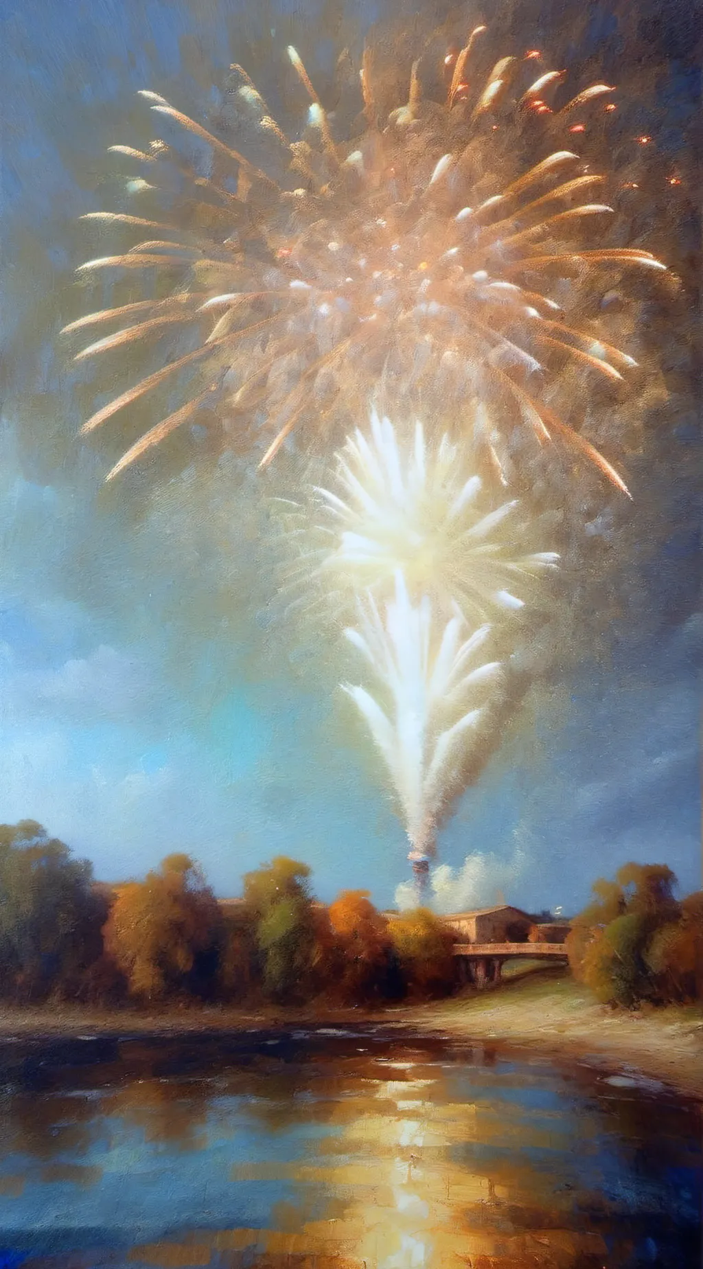 ai character: firework stages background