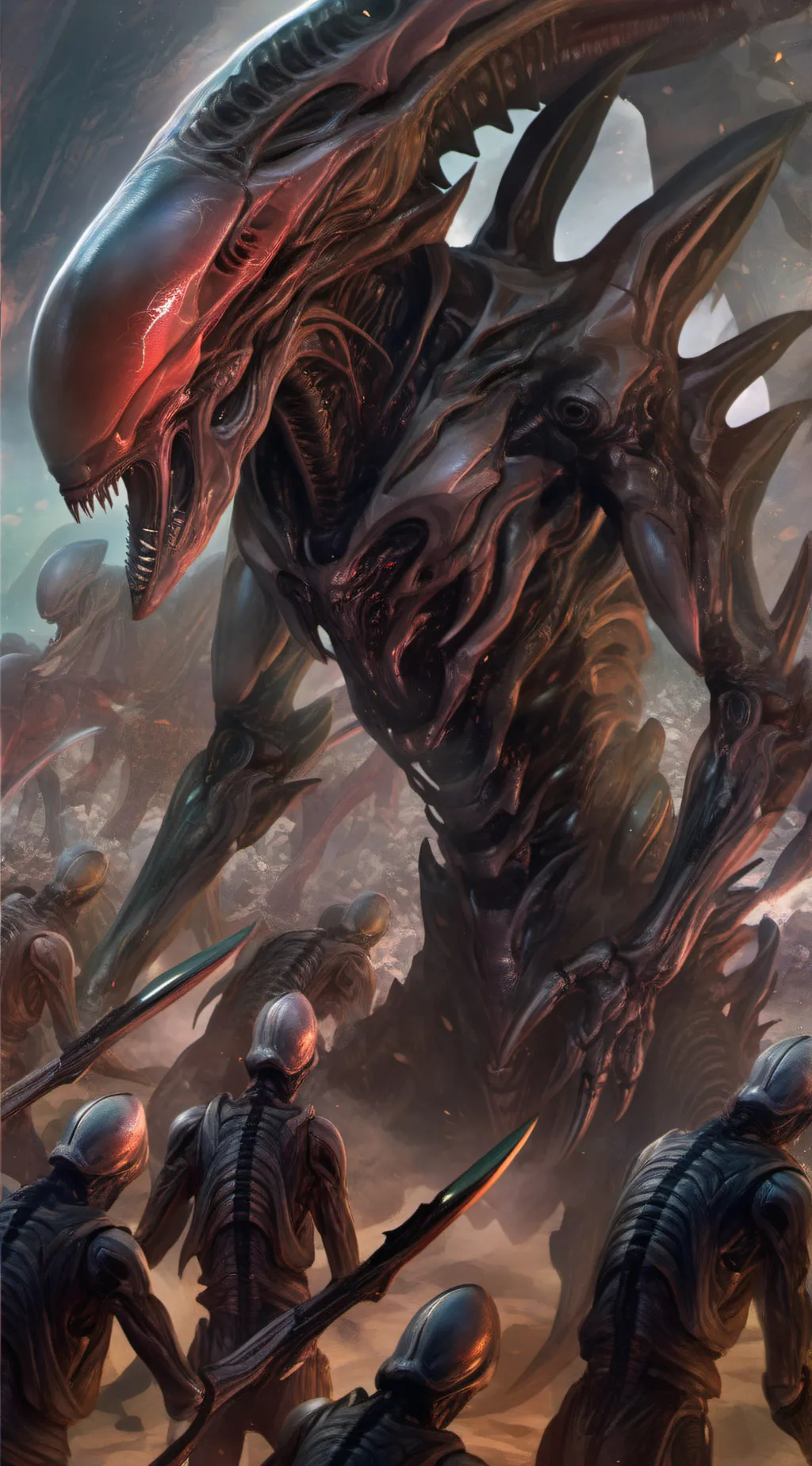 ai character: The war on earth background