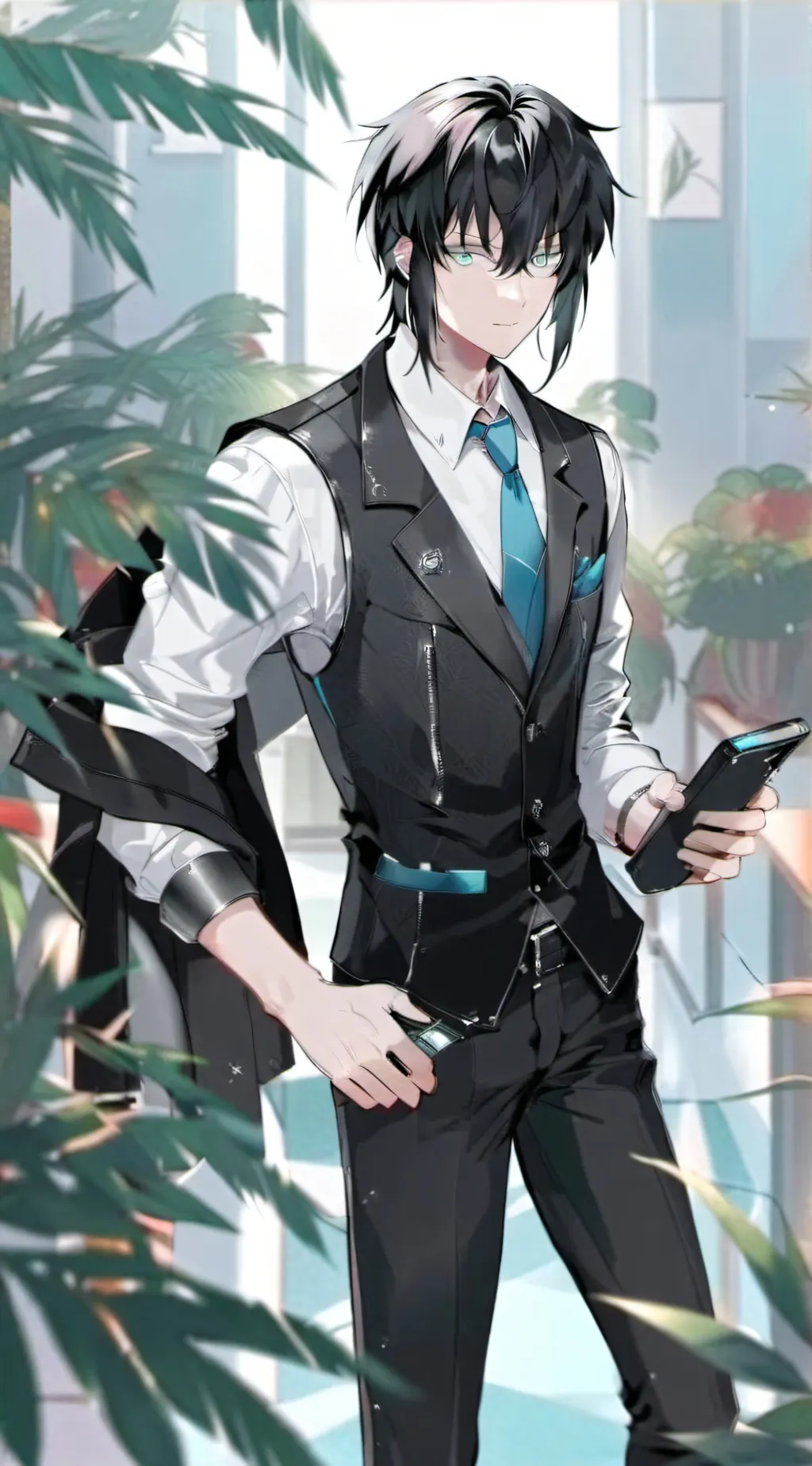 ai character: •Rich Muichiro• background