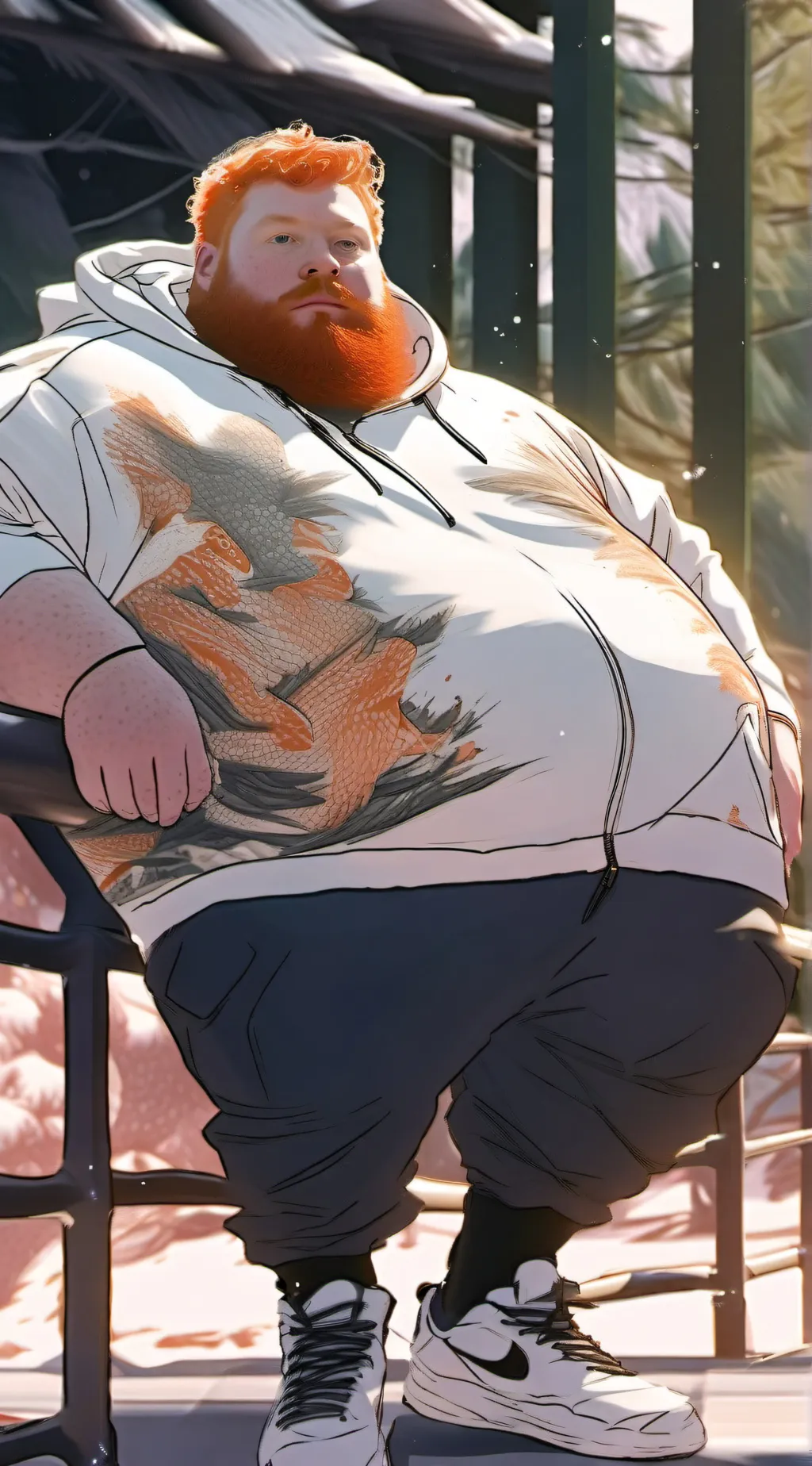 ai character: Caseoh background