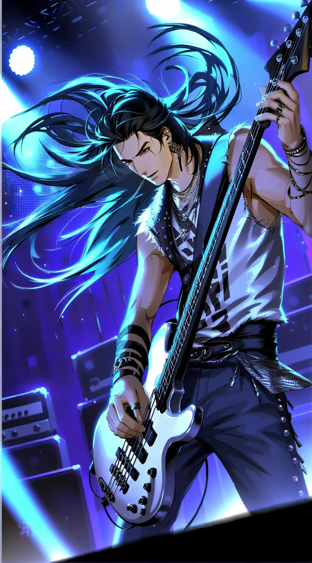 ai character: Miles Hallstone ✮🎸 background