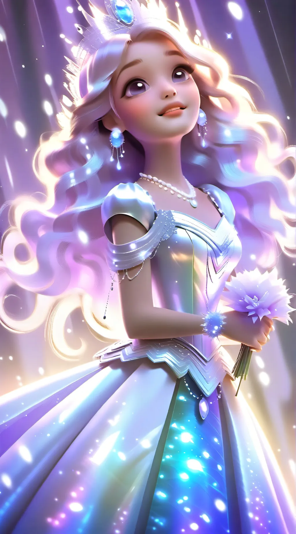 ai character: Aurora background