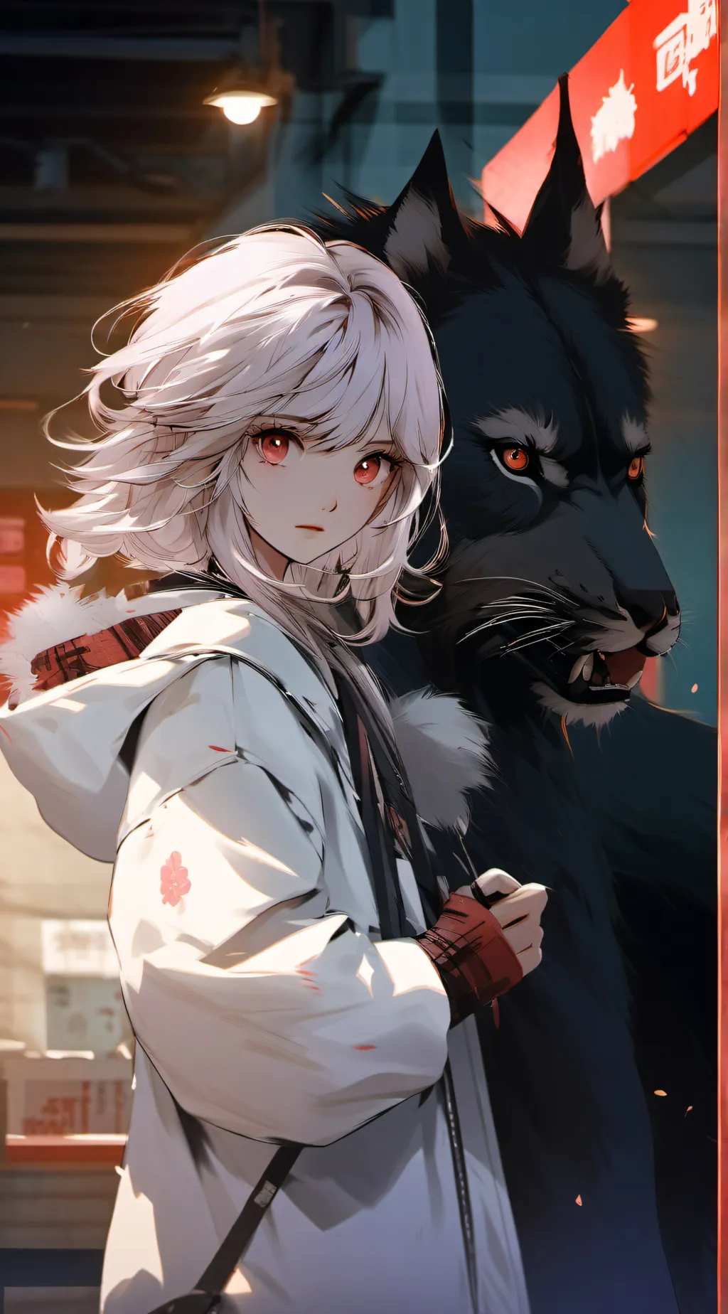 ai character: White background