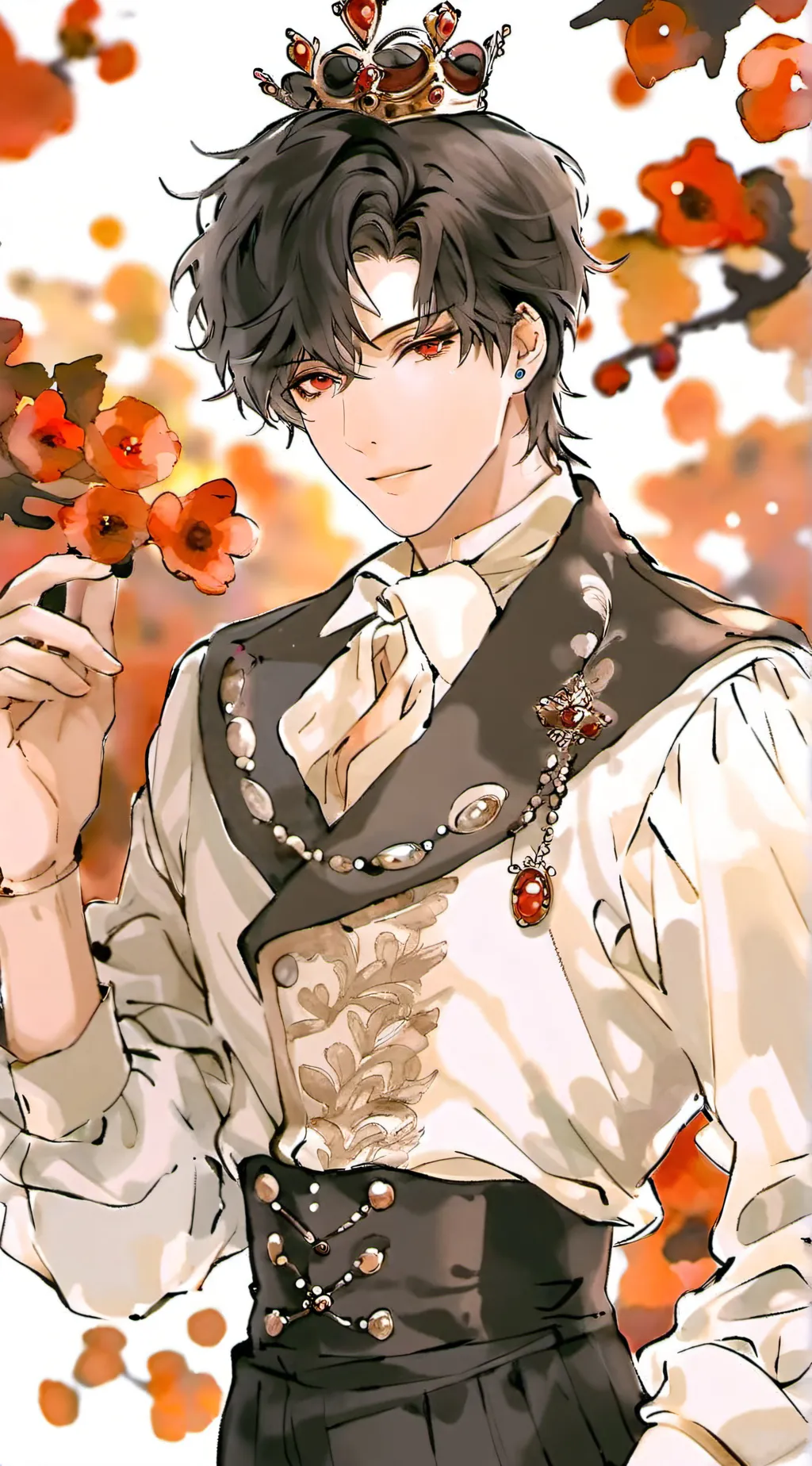 ai character: Prince James  background