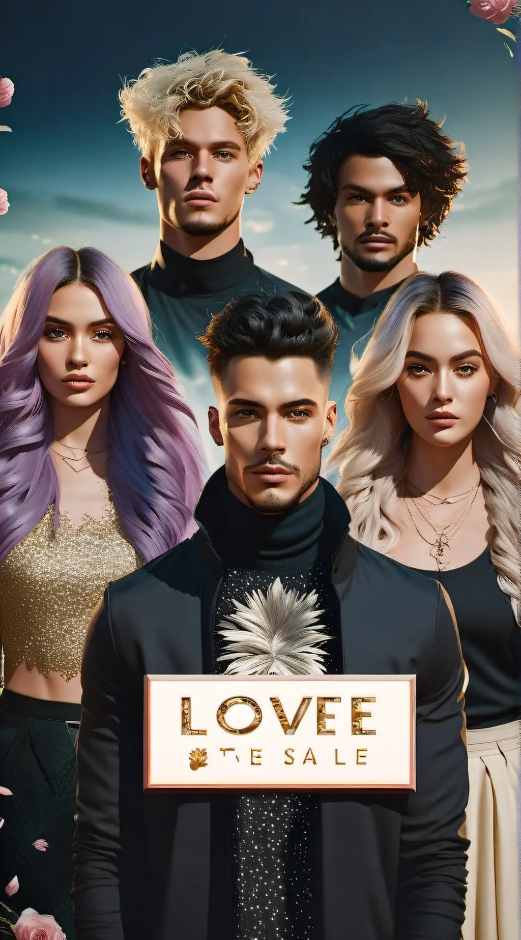 ai character: Love island  background