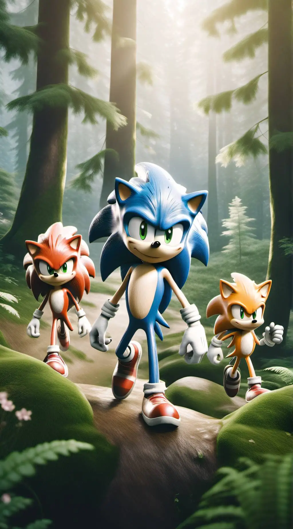 ai character: SonicTailsKnuckles background