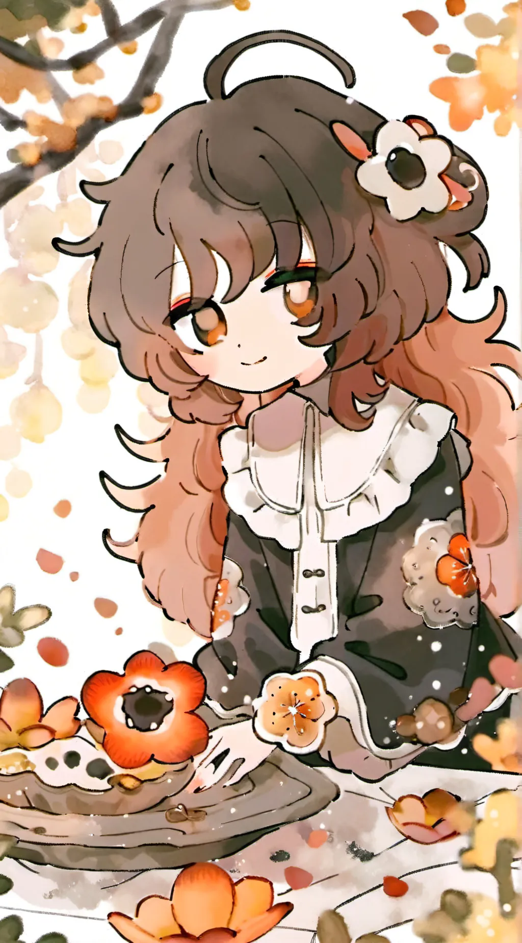 ai character: Rose background