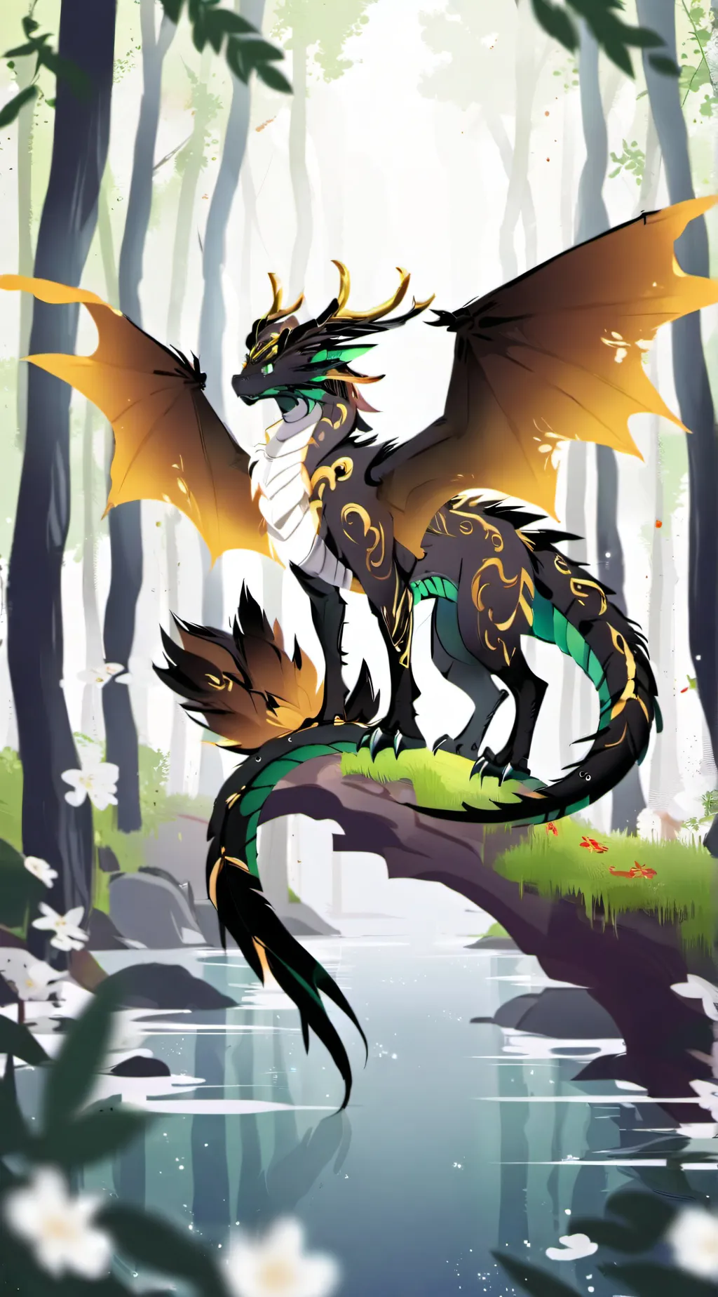 ai character: grass background