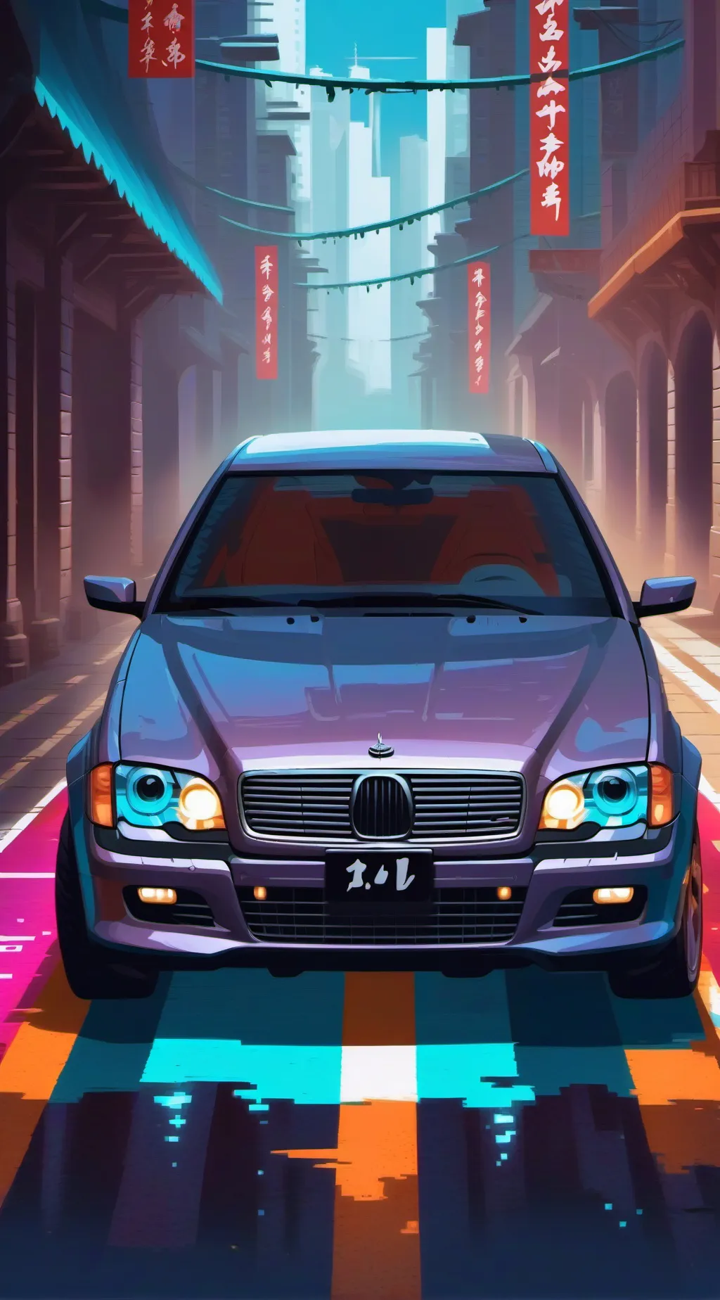 ai character: Getaway Car background