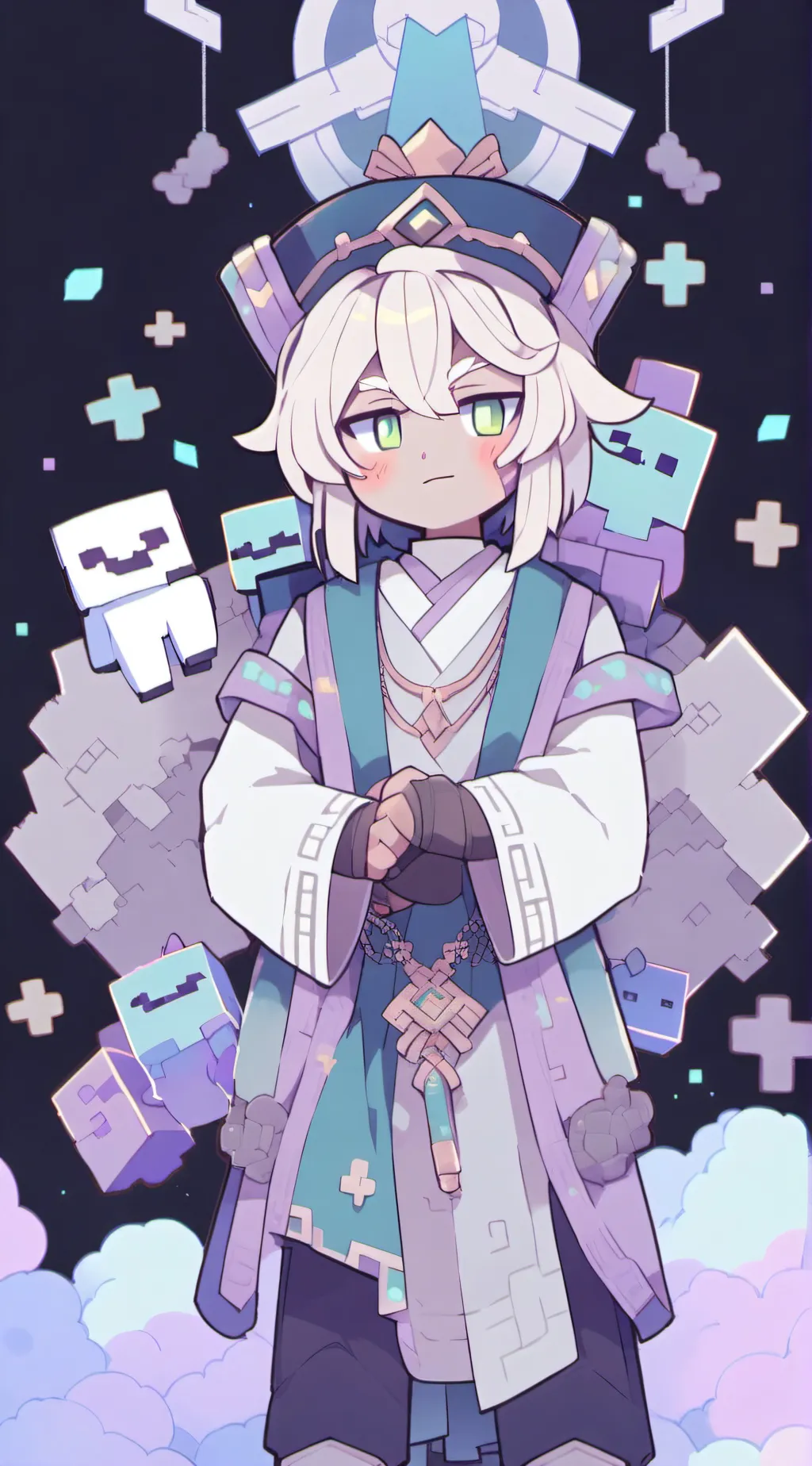 ai character: Philzaminecraftfam background