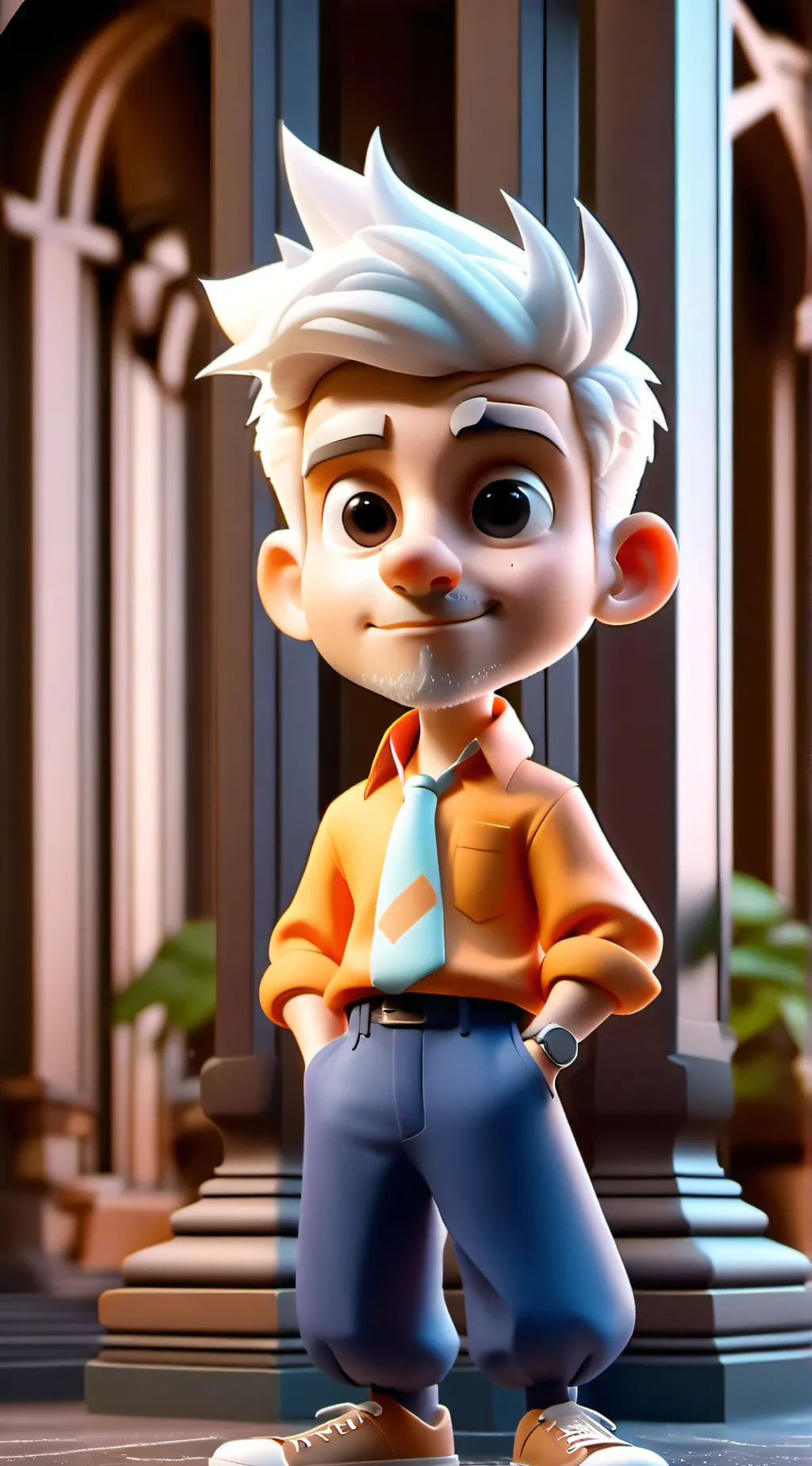 ai character: Lincoln loud background