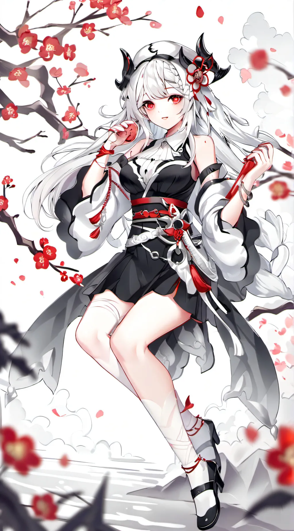 ai character: Cute girl  background