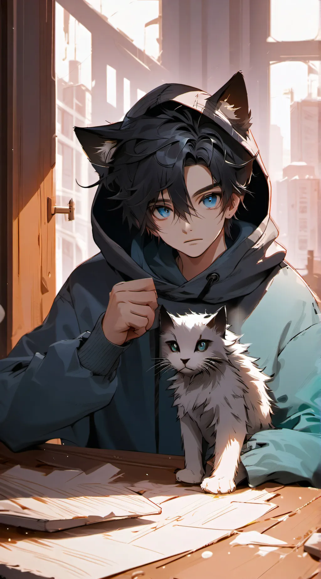 ai character: Asher milles background