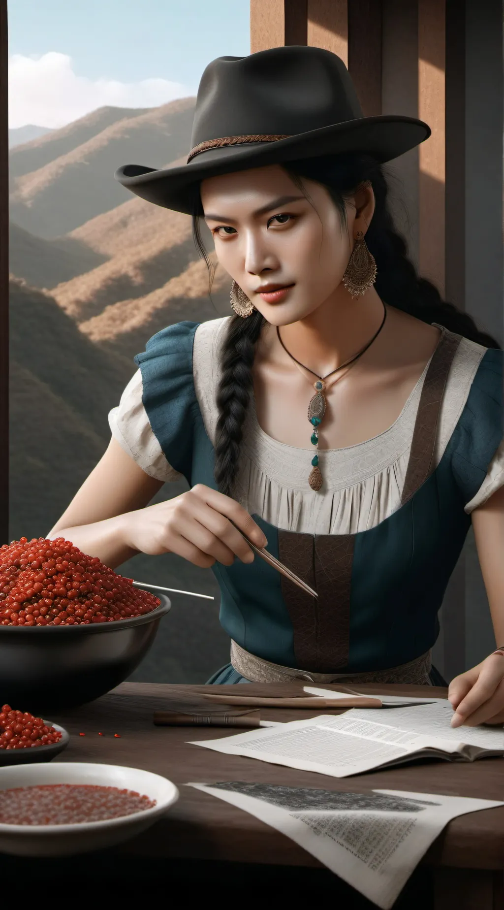 ai character: Stella Baker  background