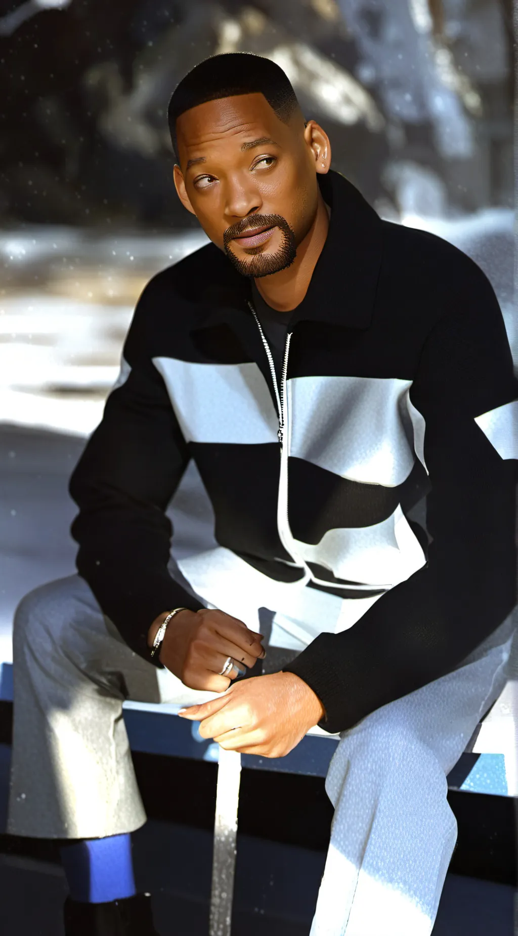 ai character: Will smith  background