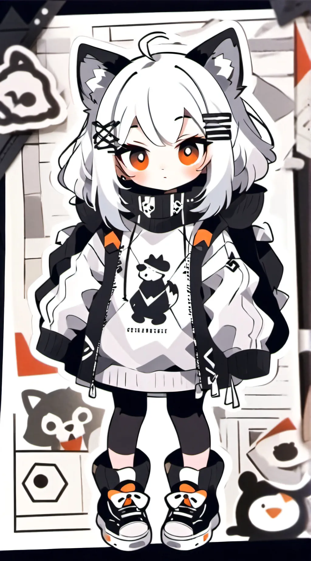 ai character: Kat background