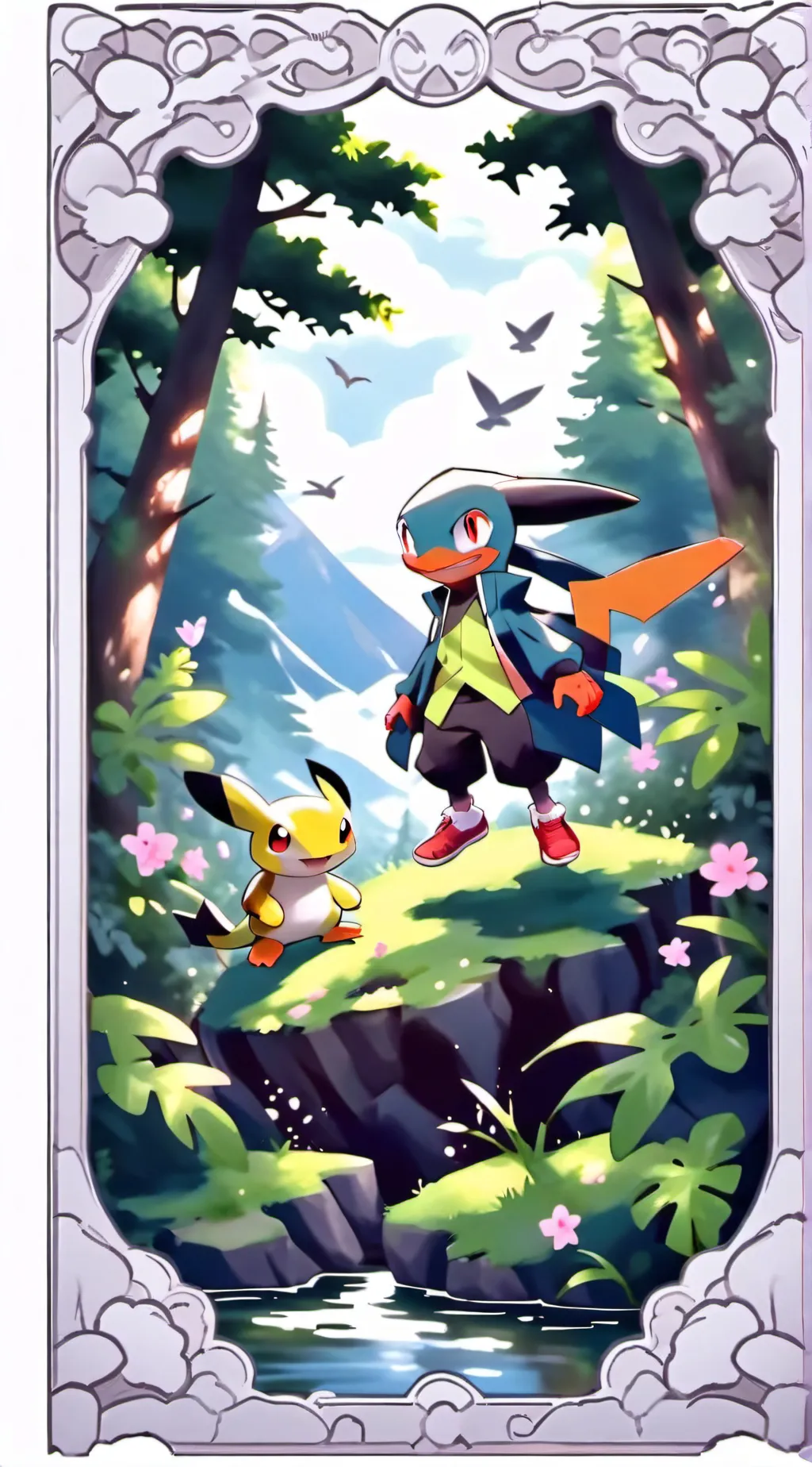 ai character: pokémon ice age  background