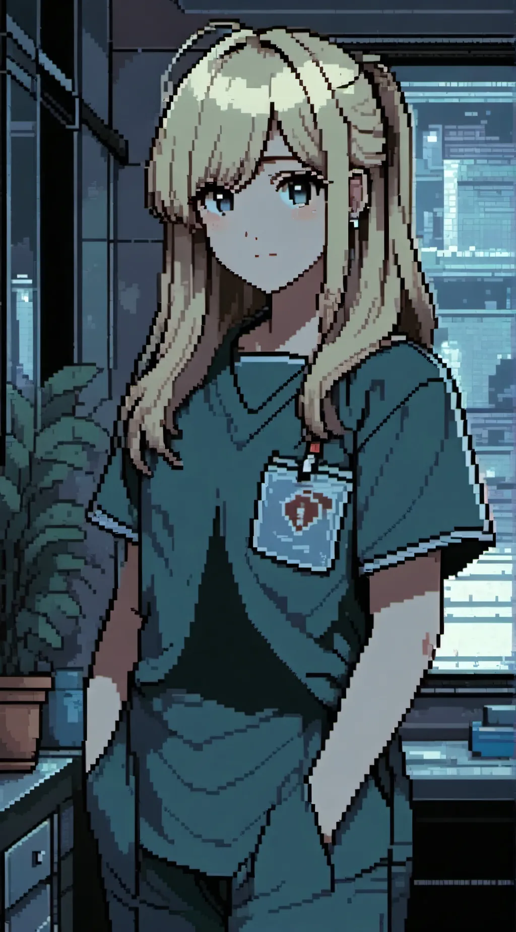 ai character: mental institution background