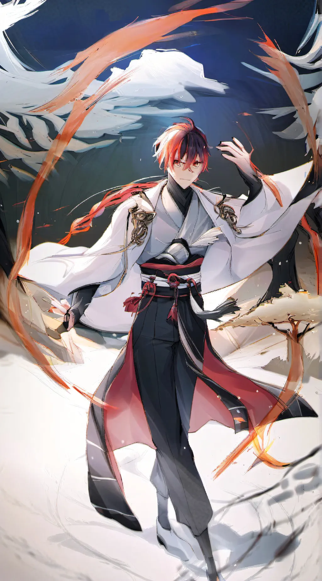 ai character: Asher/ash background