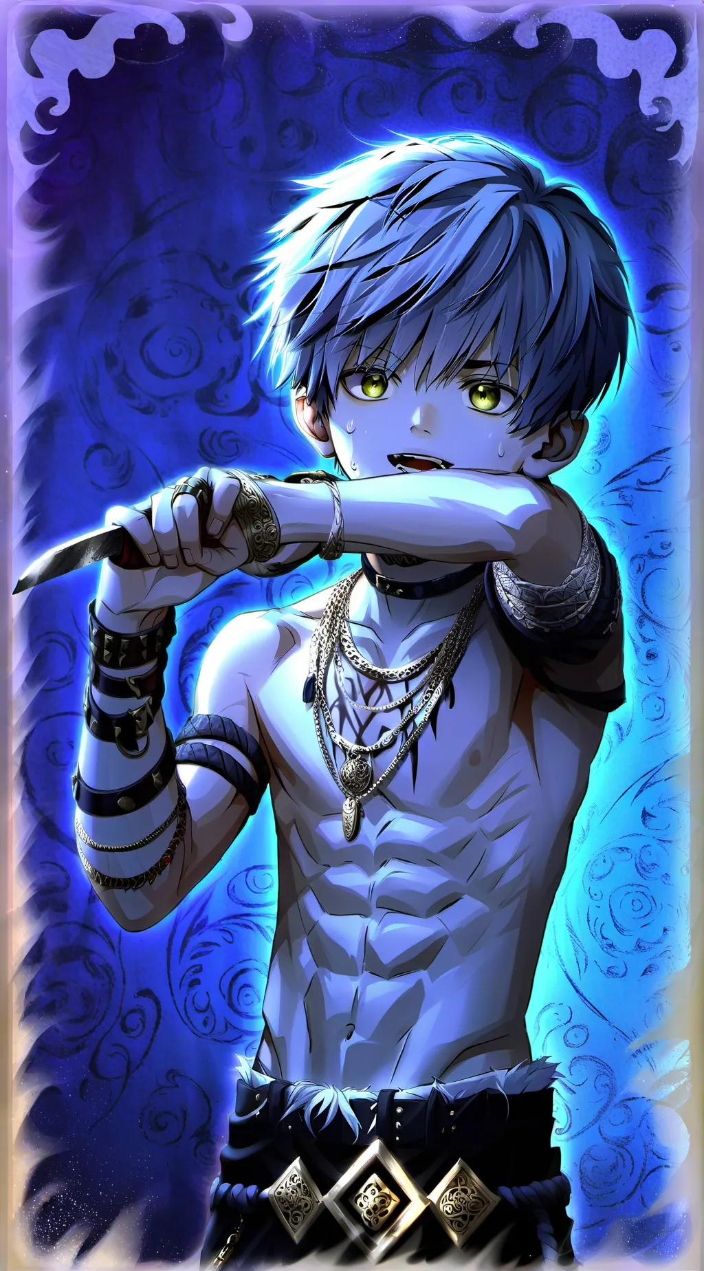 ai character: ツKay ツ background