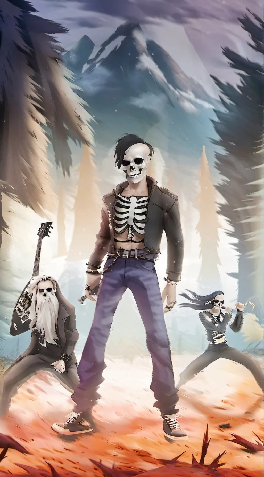 ai character: power misfits band background