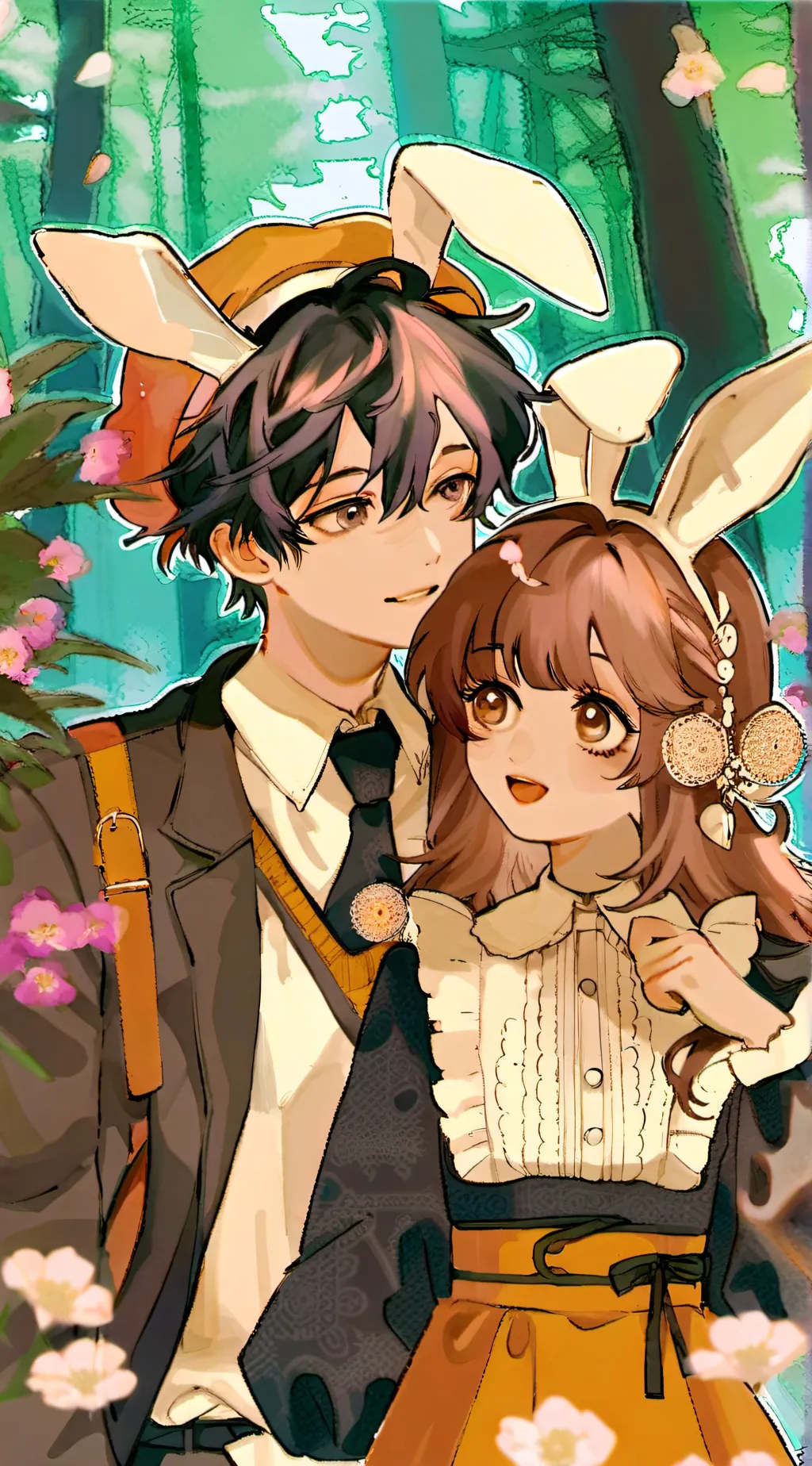 ai character: Xander and Ruby background