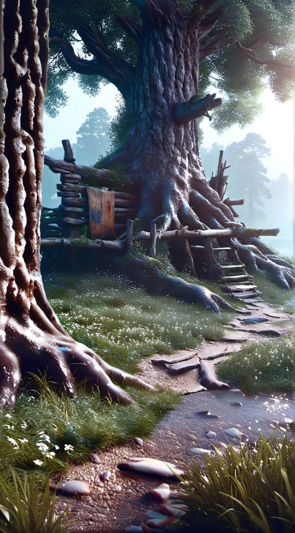 ai character: nature background