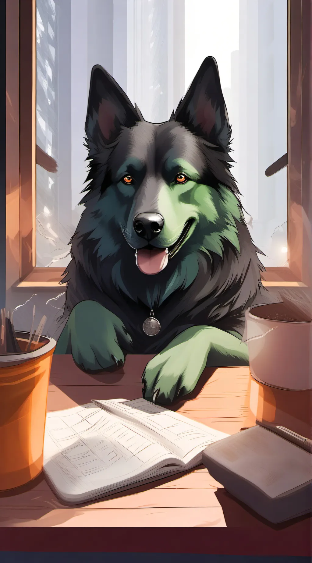 ai character: Polargeist background