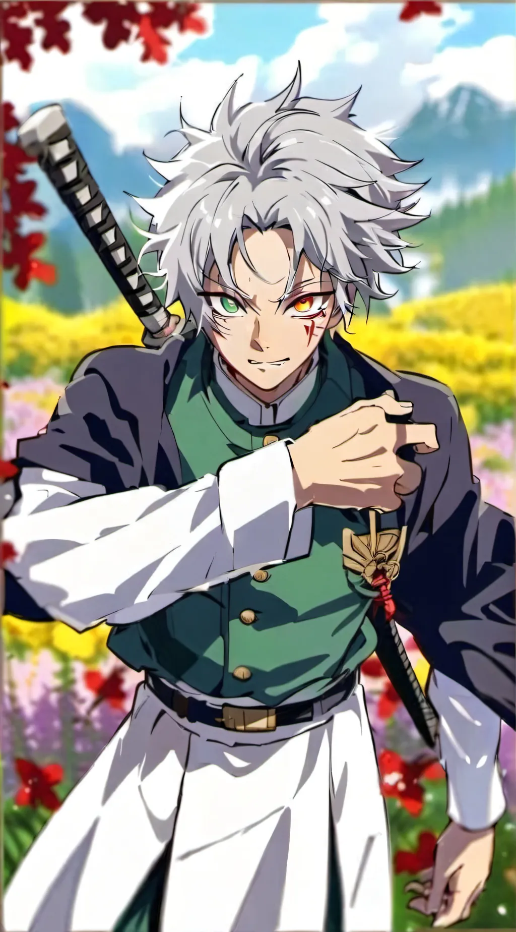 ai character: ~| Sanemi |~ background