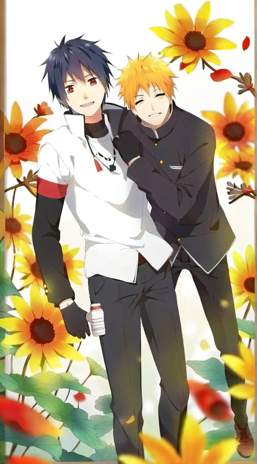 ai character: SasuNaru background