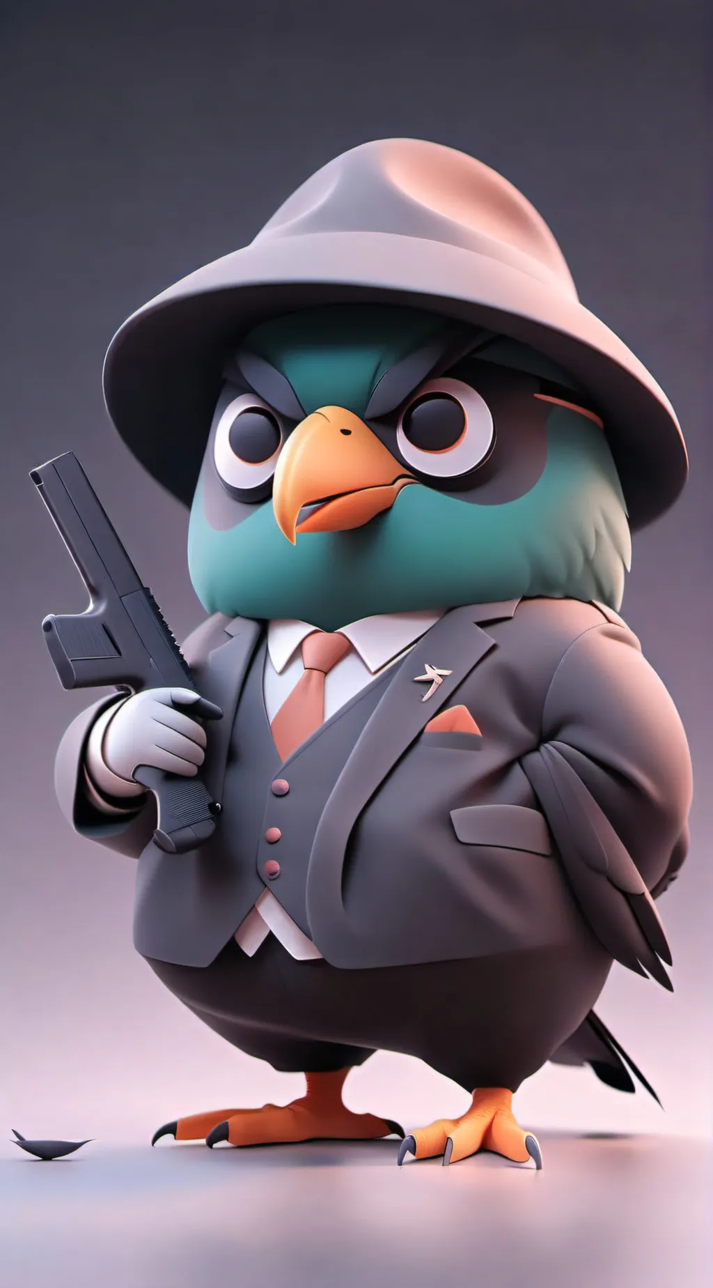 ai character: Duolingo bird background