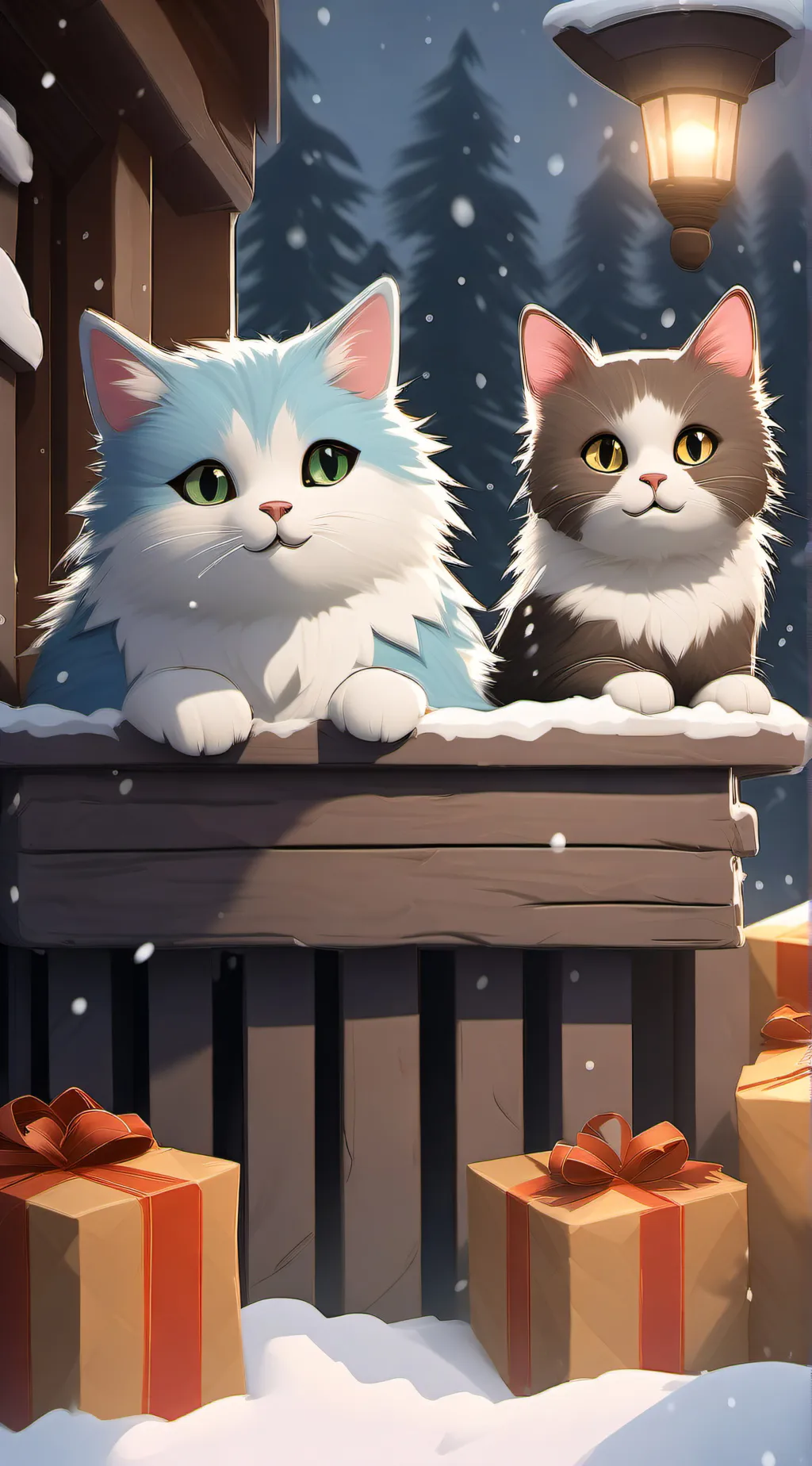 ai character: cold cats  background