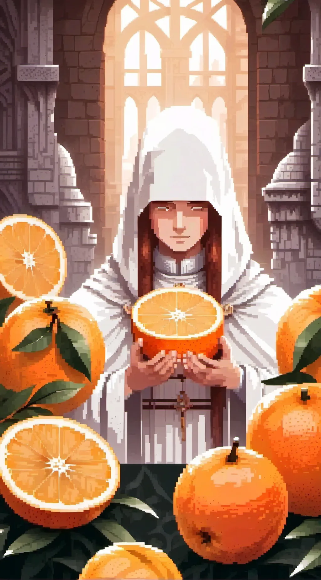 ai character: Angry Orange background