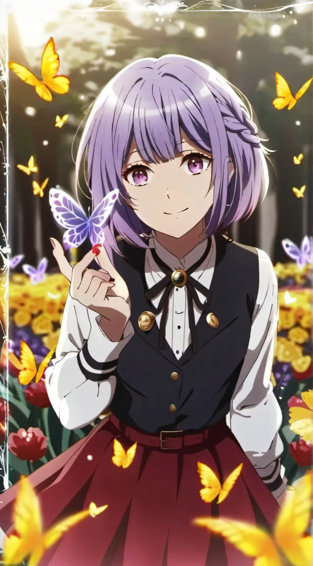 ai character: Shinobu kocho  background