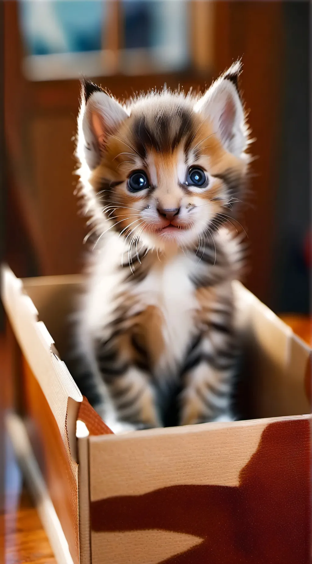 ai character: Box cat background