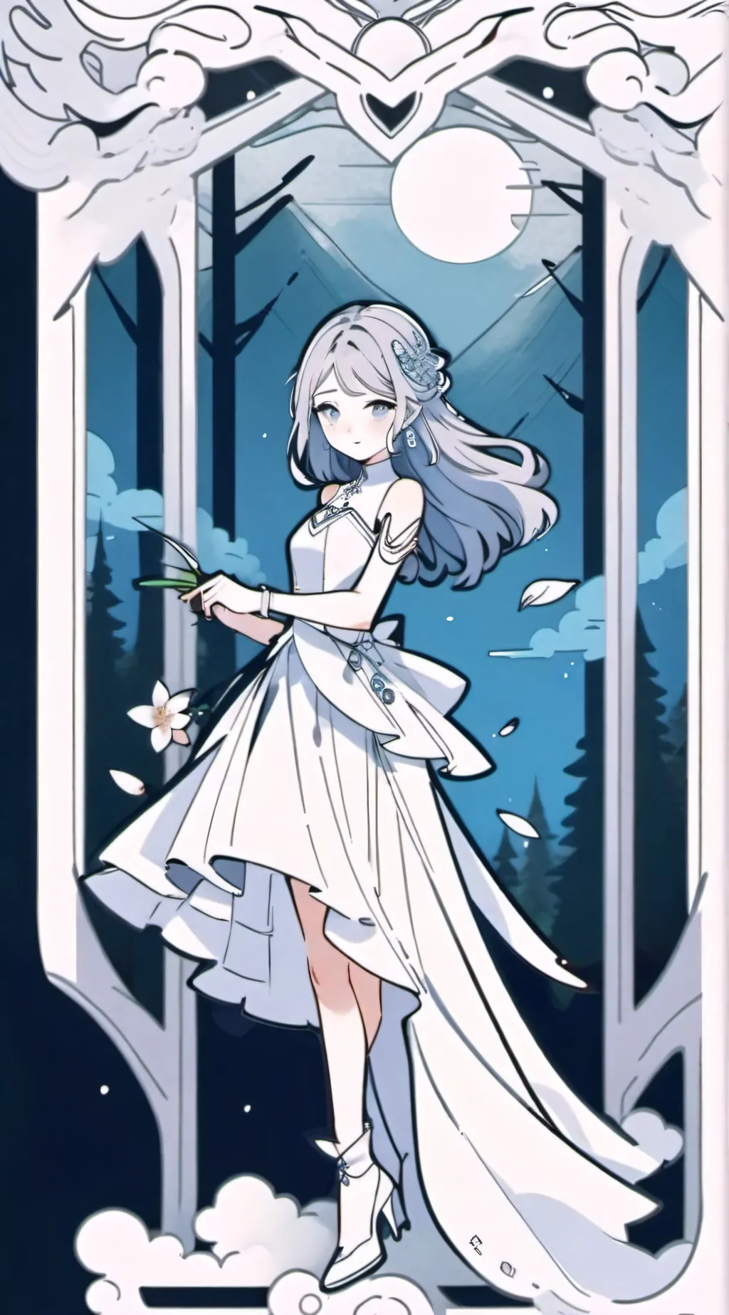 ai character: Luna background