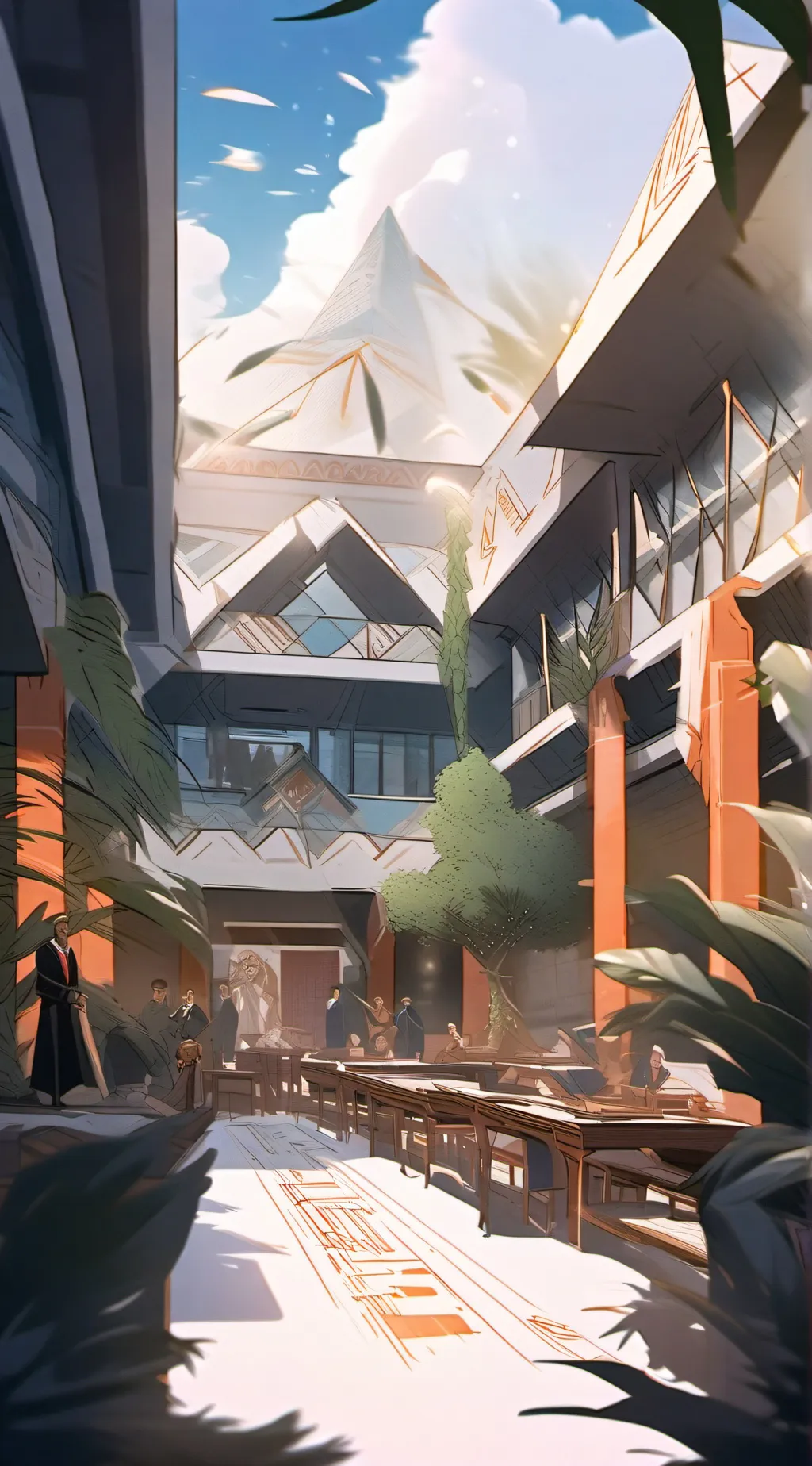 ai character: House of Anubis background