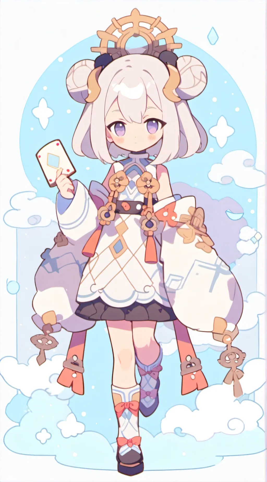 ai character: Paimon izzy background