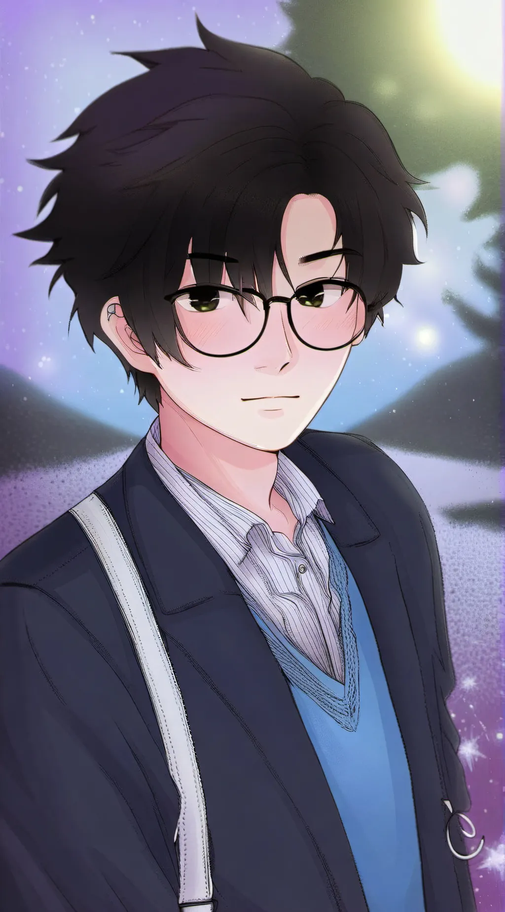 ai character: Nerd/ noah background